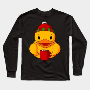 Hot Cocoa Rubber Duck Long Sleeve T-Shirt